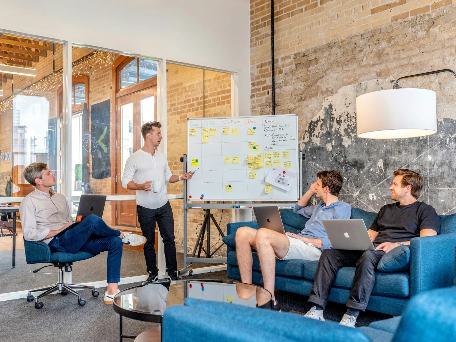 Marketing strategy session for a construction business
